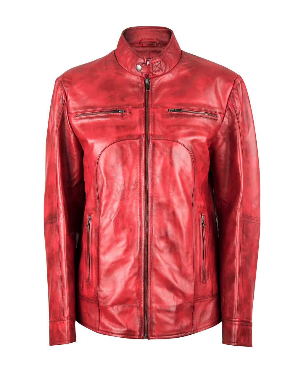 Mens red café racer 