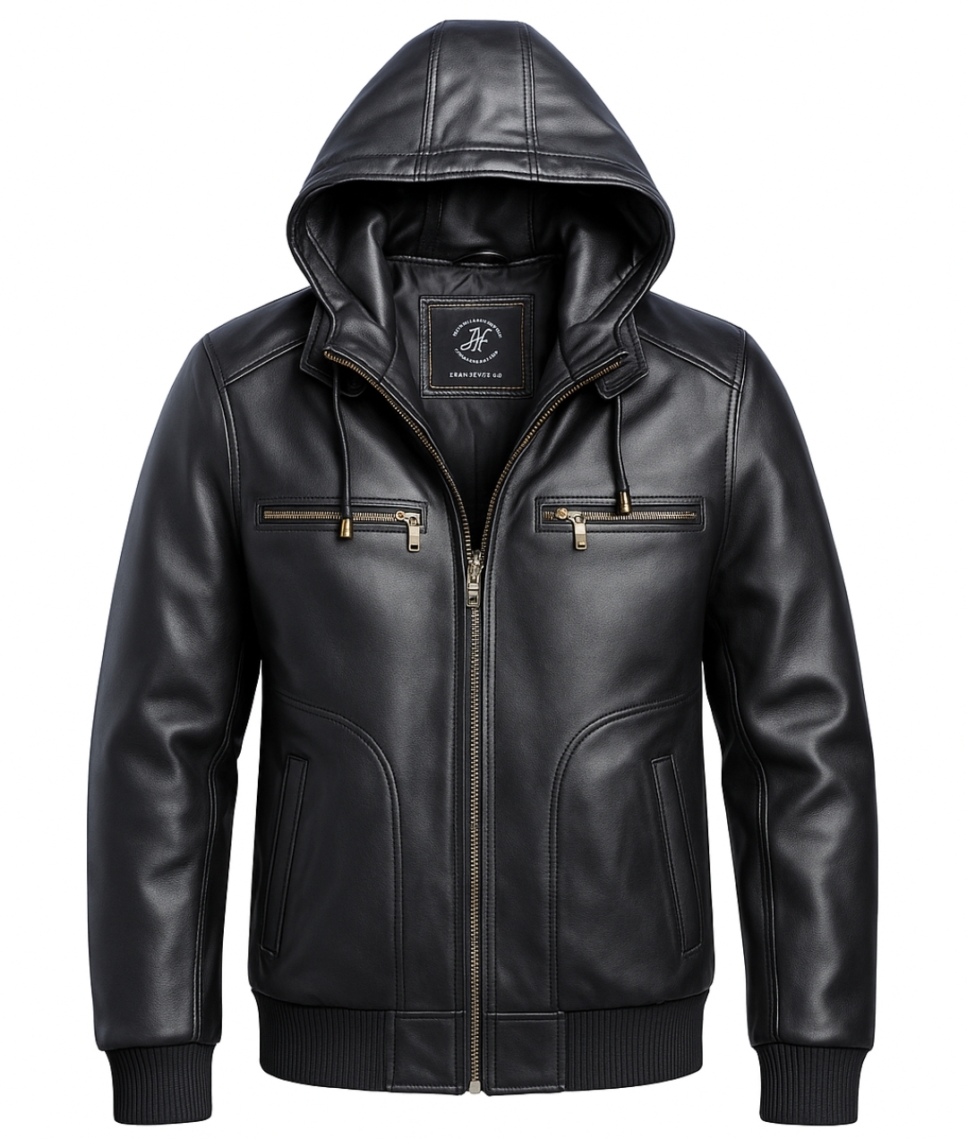 Full leather hoodie 
